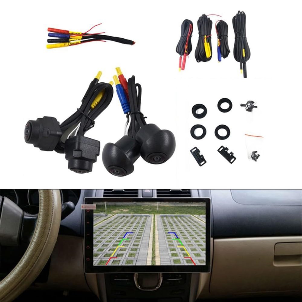 360 Car Camera Panoramic Surround View, For Auto Radio With Panoramic Surround View And Design Round View Monitoring For Enhanced Driving And Blind Spot Reduction