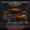iVANKY 23-in-1 Intel Certified Thunderbolt 5 FusionDock Max 2, 120Gbps MacBook Docking Station, Triple 6K@60Hz Display for Mac M1-M5 Pro/Max, 140W PD, 2.5GbE, Cooling Fan (Incompatible with Windows) view 3