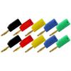 10PCS 2mm Stackable Electrical Terminal Connectors, Gold Plated Copper with Insulating PE Shell, Screw or Weld Connection, Oxidation Resistant view 4