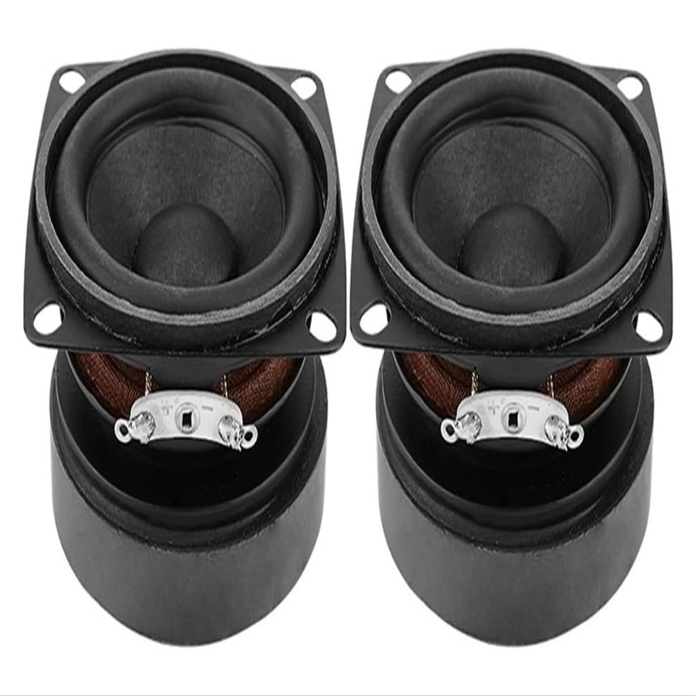 LXYwwta 2Pcs 53mm Audio Portable Speakers Full Range 4 Ohm 15 W Loudspeaker DIY Sound Speaker for Home Theater waq.
