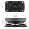 LXYwwta 2Pcs 53mm Audio Portable Speakers Full Range 4 Ohm 15 W Loudspeaker DIY Sound Speaker for Home Theater waq. view 3