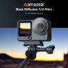 AMAZEAR Black Diffusion 1/4 Filter for DJI OSMO Action 6 Accessories Pro Mist Style Lens Filter to Soften Skin & Create Cinematic Glowing Highlights, Reduce Harsh Contrast, HD Optical Glass view 2
