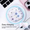 AKABEILA Compatible with Case Apple AirPods Pro 3, Cute Patterns Hard PC Custom Designer Case Clear Shockproof [Front LED Visible] Anti-Fall Full Protector Gardenia view 2