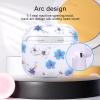 AKABEILA Compatible with Case Apple AirPods Pro 3, Cute Patterns Hard PC Custom Designer Case Clear Shockproof [Front LED Visible] Anti-Fall Full Protector Gardenia view 4