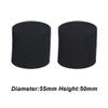 2PCS Foam Speaker Port Bungs For Rear Bass Reflex Ports 35/44/55/60/65mm Diameter 50/65/50/60mm Height Black Open Cell Foam To Reduce Boomy Bass (55x50) view 2