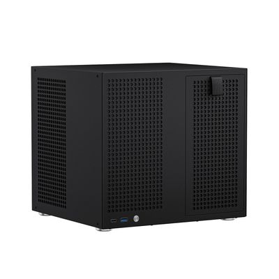8 Bay NAS Case, MATX/ITX Computer Case, 8x3.5'' HDD+2x2.5'' SSD Drive Bays NAS PC Chassis, Support 170mm ATX PSU, 55mm-Height GPU Cooler, 4 Full-Height PCIe Slot, with 120mm Fan Mounts - Black