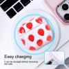AKABEILA Compatible with Case Apple AirPods Pro 3, Cute Patterns Hard PC Custom Designer Case Clear Shockproof [Front LED Visible] Anti-Fall Full Protector Strawberry view 2