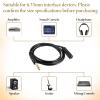 1/4 Inch 6.35mm Headphone Extension Cable, 5 Ft Headphone Guitar Stereo Male to Female Audio Cord Guitar Extension Cable Cord, Gold Plated Connectors Headphones Jack Extender for Electric Guitars view 3