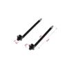 50Pcs Car Nylon Tie Wrap Cable Fixed Fasteners Clips Black Car Cable Fastening Zip Strap for All Cars 92mmx5mm Auto Fastener view 2
