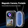 4K Mini Dual Screen Sports Camera, 128G HD Thumb Action Camera, 130Wide Body Cameras with Audio and Video Recording for Running Cycling Swimming Hiking Adventures (128G) view 2