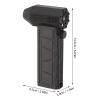 Air Blower Jet Fan,Portable Hand Jet Blower, High Speed 110000 RPM Portable Hand Powerful Turbo Powered Mini Blowers Jet Blowers for Outdoor Activities (Black) view 3