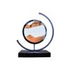 Cordore 3D Moving Sand Art Desk Lamp 3D Moving Sand Art Rotating Hourglass Decoration Creative Art Creative Sea Glass Quicksand Painting Night Light (Brown Black, Plug-in Style) view 1
