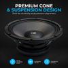 18 Sound 12 Inch Midrange Speaker, High Sensitivity 100dB 8 Ohm Woofer, 500W Power, 3" ISV Voice Coil, Audio Midbass Woofer for Touring & Concert Sound, Weather Treated Cone, Low Distortion Driver view 3