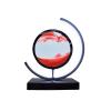 Cordore 3D Moving Sand Art Desk Lamp 3D Moving Sand Art Rotating Hourglass Decoration Creative Art Creative Sea Glass Quicksand Painting Night Light (red Black, Plug-in Style) view 1