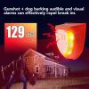WALFRONT Solar Motion Detector Alarm Outdoor Motion Sensor Alarm Warning Lights with 129dB Sound Solar Power Strobe Light Security for Home Farm Barn Warehouse view 3