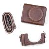 Acouto ZV1 Camera Case Strap + Digital Camera Protective Case PU Leather Storage Bag with Removable Shoulder Strap Compatible with ZV1 + Premium Digital Protector (Brown) view 2