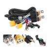 2 Headlight Relay Wiring Harness H4 Headlamp Light Bulb Ceramic Socket Plugs Set Compatible with Car Auto Headlight(24V a) view 2