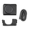 Acouto ZV1 Camera Case Strap + Digital Camera Protective Case PU Leather Storage Bag with Removable Shoulder Strap Compatible with ZV1 + Premium Digital Protector (Black) view 1