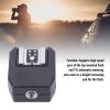 Xiuganpo Camera Flash Hot Shoe Adapter with Extra Flash Connections, Built in 3.5mm Socket and PC Sync Port, Height Increasing Function, Suitable for Studio and Outdoor Photography view 2