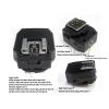 Xiuganpo Camera Flash Hot Shoe Adapter with Extra Flash Connections, Built in 3.5mm Socket and PC Sync Port, Height Increasing Function, Suitable for Studio and Outdoor Photography view 4