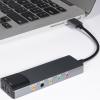 Asixxsix 7.1 USB Surround Sound Card, External Sound Card for Laptop with SPDIF Digital Sound, USB 2.0 Sound Card Adapter for PC, Aluminum Alloy Casing view 4