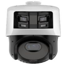 LTS PTZIP4C84W-X25IR 8MP Panoramic & 4MP PTZ Camera IR/White Light WDR/DWDR ICR Outdoor H.265+ PoE+ with Panoramic: 2.8 mm; PTZ: 4.8 to 120 mm, 25  Optical
