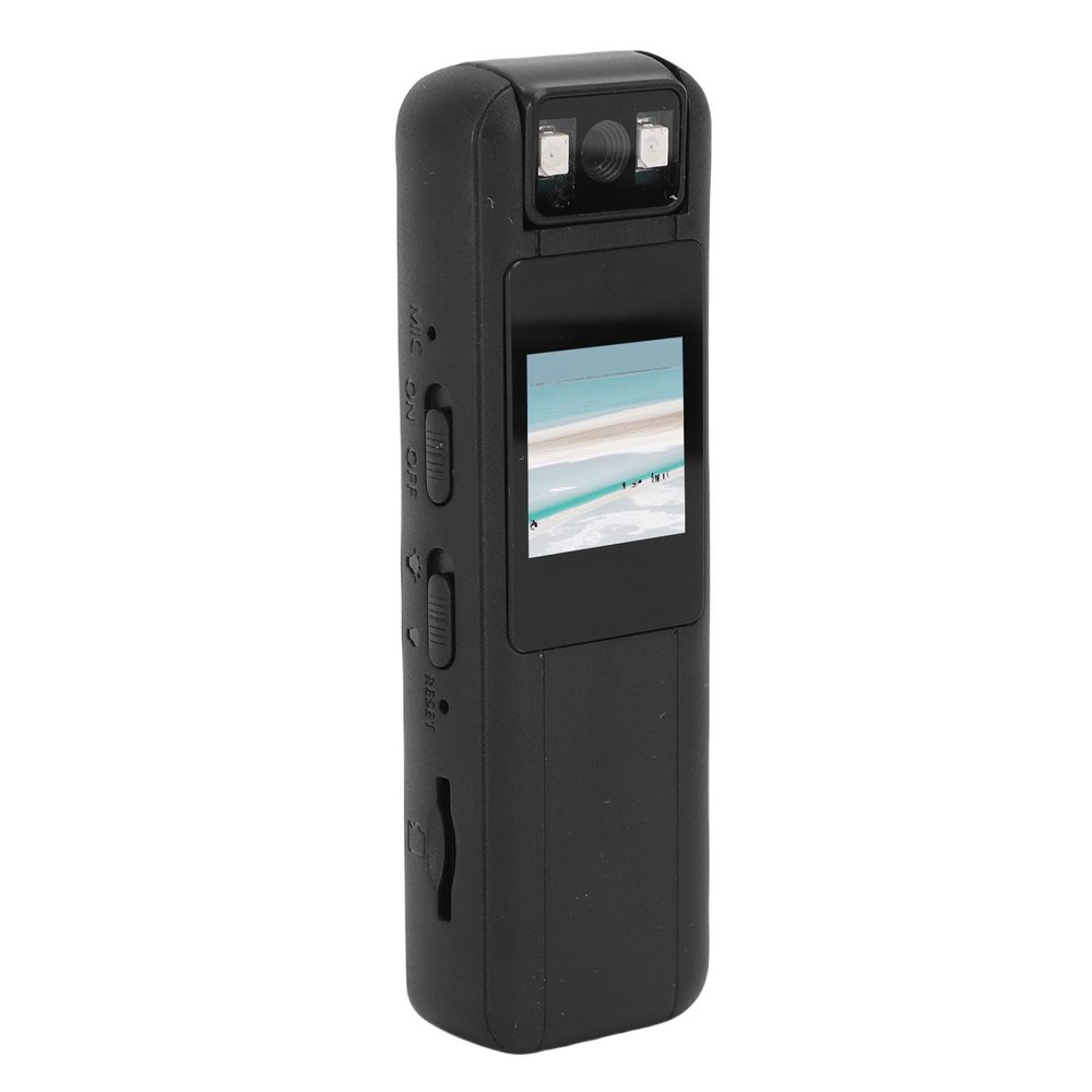 Yoidesu Handheld Action Camera, 1080P/30FPS with 180 Rotating Lens, Mini Video & Audio Pockets Camera, Supports up to 64GB (Excluded), for Outdoor Sport, Bike, Travel