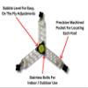 HIHR Leveling Stand Compatible with Rapsodo MLM2Pro  CNC Machined Precision Aluminum Stand - Golf Launch Monitor Accessory (Leveling Stand Only) view 4