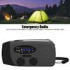 ZJchao Hand Crank Solar Radio Weather Emergency Radio with LED Flashlight Portable AM FM WB NOAA USB Power Bank Charger for Camping Outdoor Activities ABS 12.8x6x4.5cm (European Version) view 2