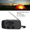 ZJchao Hand Crank Solar Radio Weather Emergency Radio with LED Flashlight Portable AM FM WB NOAA USB Power Bank Charger for Camping Outdoor Activities ABS 12.8x6x4.5cm (European Version) view 3