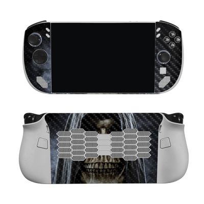 Carbon Fiber Gaming Skin Compatible with Lenovo Legion Go S (2025) - Reaper Skull - Premium 3M Vinyl Protective Wrap Decal Cover - Easy to Apply | Crafted in The USA by MightySkins