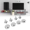 4 Set Speaker Isolation Spike, M6 Thread Aluminum Alloy Speaker Feet Pad, Vibration Damping Spikes for CD DVD Player Amplifier, High Density Silicone Base for Enhanced Sound Qualit view 4