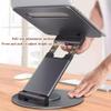 360 Rotatable Aluminum Laptop Stand  Adjustable Height & Angle Ergonomic Notebook Holder, Foldable Portable Riser with Anti-Slip Base & Heat Dissipation for 1017.3" Laptops(Silver) view 4