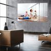 100/120 16:9 Fabric Cloth Screen High Brightness Reflective Projector 3D Foldable view 2