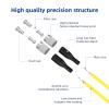 lidkew 40m/131.2ft Os2 Fiber Patch Cable,FC to FC Single Mode Duplex 9/125um Fiber Optic Cable,1G/10G Ethernet Fiber Optic Jumper for Transceiver,Computer Room,UPC LSZH SMF,Yellow view 2