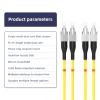 lidkew 40m/131.2ft Os2 Fiber Patch Cable,FC to FC Single Mode Duplex 9/125um Fiber Optic Cable,1G/10G Ethernet Fiber Optic Jumper for Transceiver,Computer Room,UPC LSZH SMF,Yellow view 4