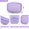 Case for Charge 6 Portable Bluetooth Speaker, Waterproof Speaker Case with Adjustable Shoulder Strap, Hard Travel Storage Holder with Pockets for Charging Accessories (Box Only) (Purple) view 4