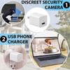 limiete Hidden Camera Charger 1080P Full HD WiFi Spy Camera Mini Wireless Nanny Cam with Audio/Video Indoor Security Camera,Discreet Charging Block Camera,Motion Detection, App Control (Black) view 4