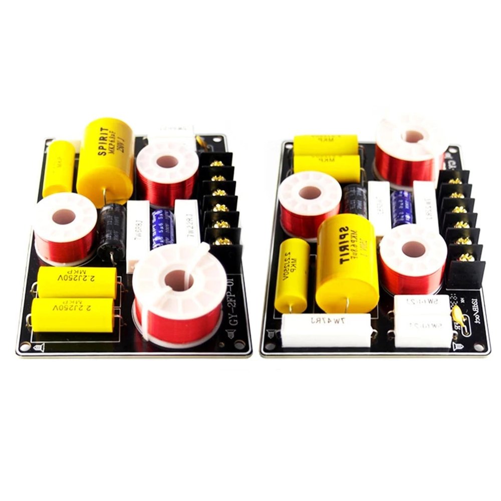 2PCS 2 Way 150W Speaker Tweeter Woofer Frequency Divider Home Theater Circuit Stereo 2Unit Audio Crossover Filters