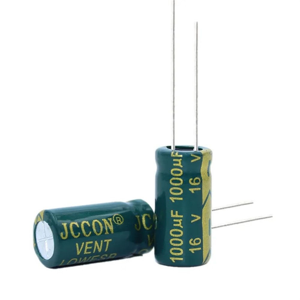 10pcs High Frequency Low Resistance Aluminum electrolytic Capacitor 16v1000UF 1000uf16v Volume: 8x16