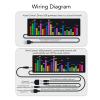 WALFRONT RGB LED Music Spectrum Rhythm Light, Voice Controlled Clock with 84 Effects, USB Powered, Sensitive to Surrounding Sounds, Automatically Switches Between Sound Control and Line view 4