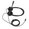 Hulex Supplies RJ9 Telephone Headset, Binaural Noise Cancelling Headphone with Mic, Comfortable Office Headset for Call Center, Telemarketing, Customer Service, Compatible with Landline and Cordl view 2