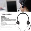 Hulex Supplies RJ9 Telephone Headset, Binaural Noise Cancelling Headphone with Mic, Comfortable Office Headset for Call Center, Telemarketing, Customer Service, Compatible with Landline and Cordl view 3