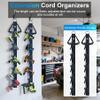 Extension Cord Organizer 2 Pack with 5 Slots Heavy Duty Wall Mounted Extension Cord Holder Space Saving Extension Cord Storage for Home and Garage view 2