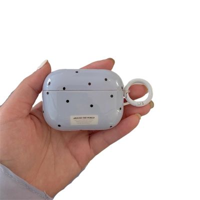 AiDianFuYa Cute Polka Dot Pattern Case for AirPods pro 3, Soft TPU Anti-Scratch Anti-Drop Shockproof Full Protective Cover for Women Girls Men (for Airpods 4)