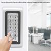 125KHz RFID Access Control Keypad, Keypad Access Control Machine with Backlit Keyboard, Card Door Access Control for Wiegand 26, Support ID Card and Password, Metal Housing for Dur view 2