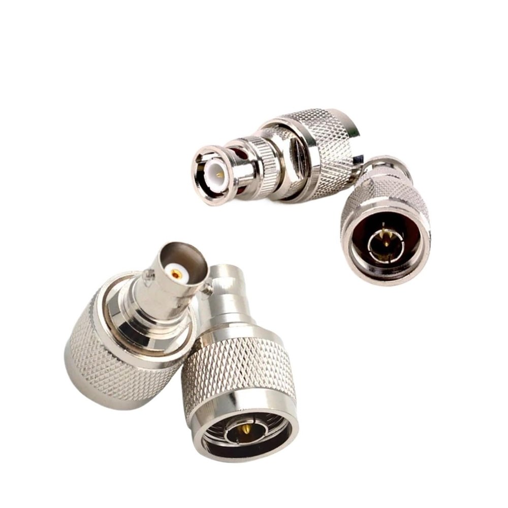 1 Piece BNC Connector Q9 BNC to N Male/Female 90 Degree coaxial Adapter Test kit (Brass)(N M to BNC M)
