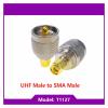 SMA to UHF Connector kit, UHF to SMA Male and Female coaxial Adapter, Gold-Plated, Suitable for FPV.(SMA M to UHF M) view 2