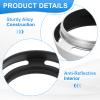 PATIKIL 2 Pcs 37mm Lens Hood, Universal Metal Hollow Curved Screw-in Vented Lens Hoods for Fujifilm for Pentax, Silver view 3