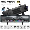 11.26 Inch 4K Mirror Dash Cam, 4K Front + 1080P Rear with BSD/ADAS/LCA, Built-in GPS, TS Format Loop Recording, G-Sensor, Multi-Language Universal Fit for All Cars view 2